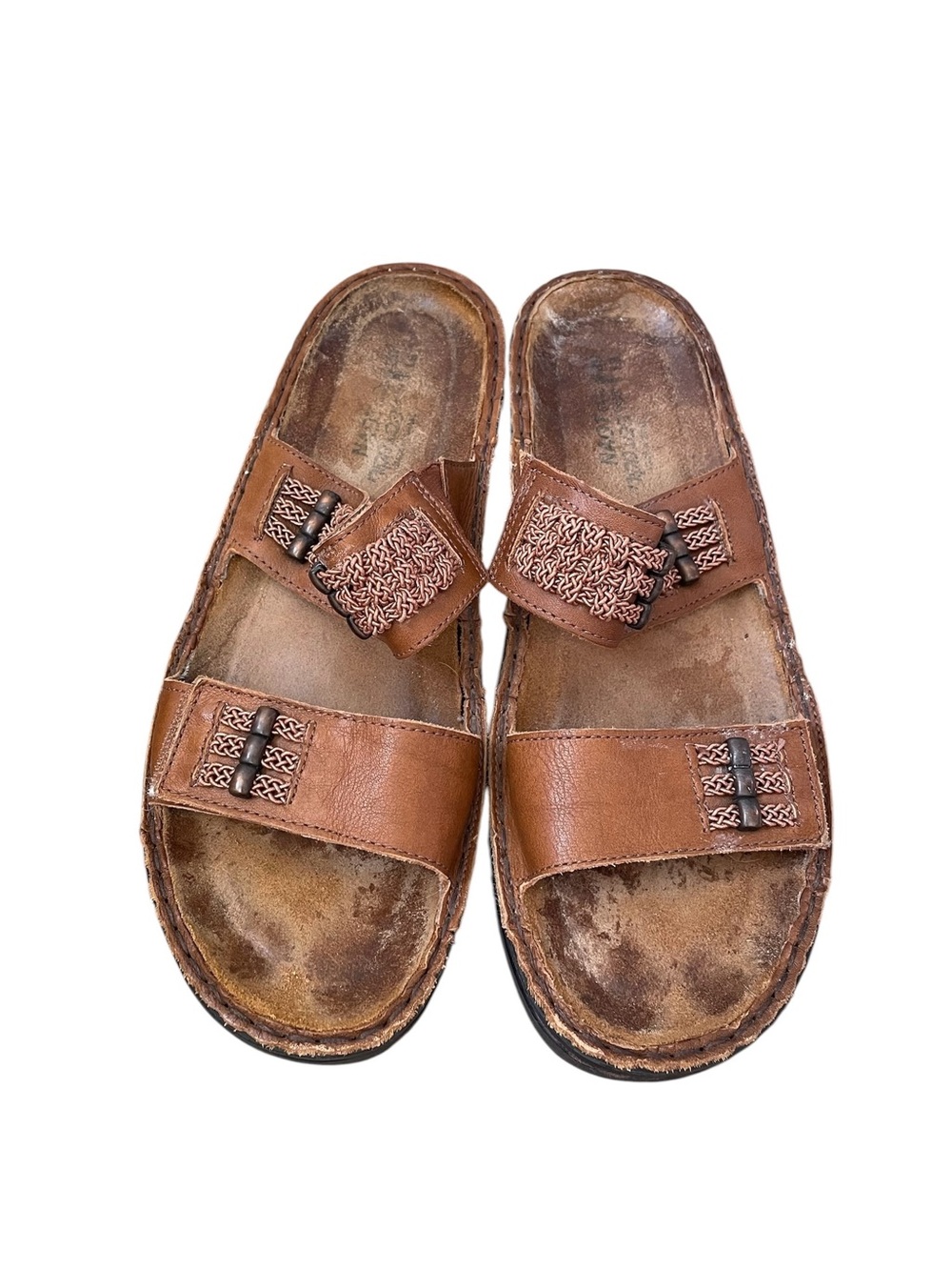 Naot Women's Leather Double-Strap Summer Sandals Brown 39